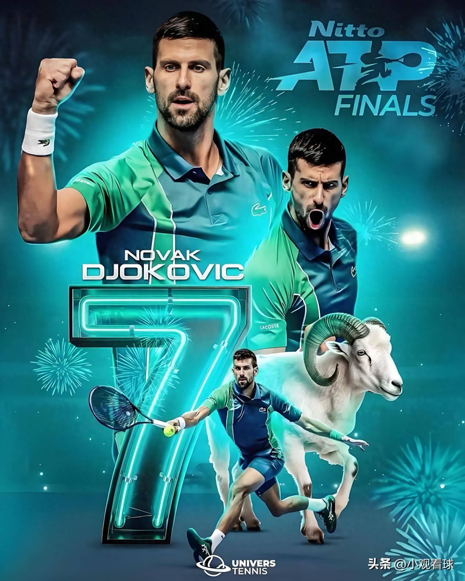 ATP总决赛力克温网，德约科维奇刷新纪录